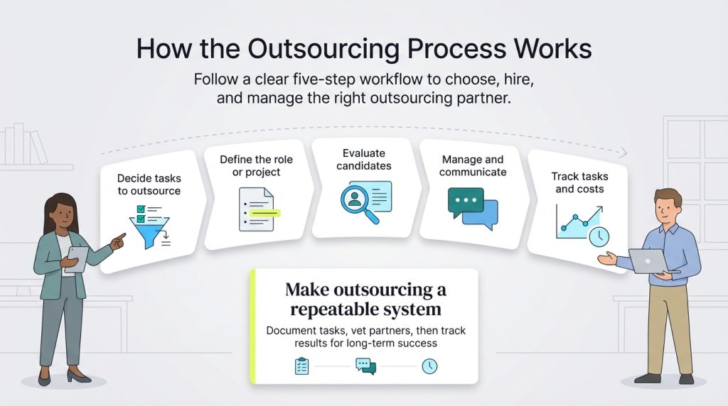 Outsourcing process diagram
