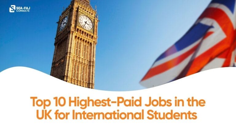 Top 10 highest paid jobs in the uk for international students