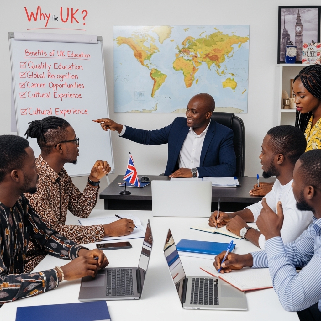 Why nigerian students use uk based